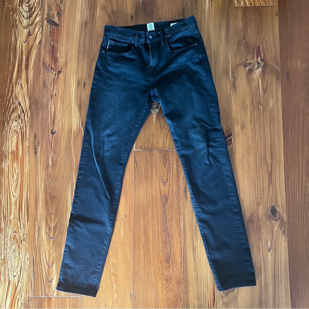 Hiroshi Kato Men's Black Jeans The Scissors Slim Tapered Size 30